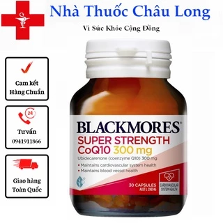 CO Q10 Blackmores Úc - Viên Uống Bổ Tim Mạch Blackmores CoQ10 150mg & 300mg (30 Viên)