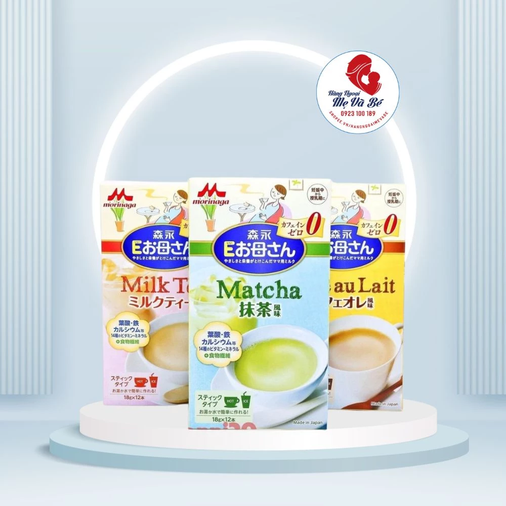 Sữa bầu Morinaga, sữa cho bà bầu Nhật Bản tách lẻ (Tách lẻ 6 gói) [Date 2025]