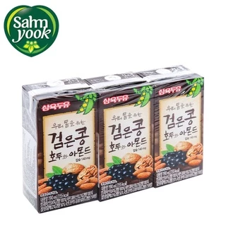 [ Freeship ] Lốc 3 Hộp Sữa Óc Chó Hàn Quốc - Sữa Óc Chó Hạnh Nhân Sahmyook 190mil
