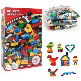 (giá sỉ = lẻ) Bộ lego 1000ct hộp đỏ cho bé thoả sức sáng tạo