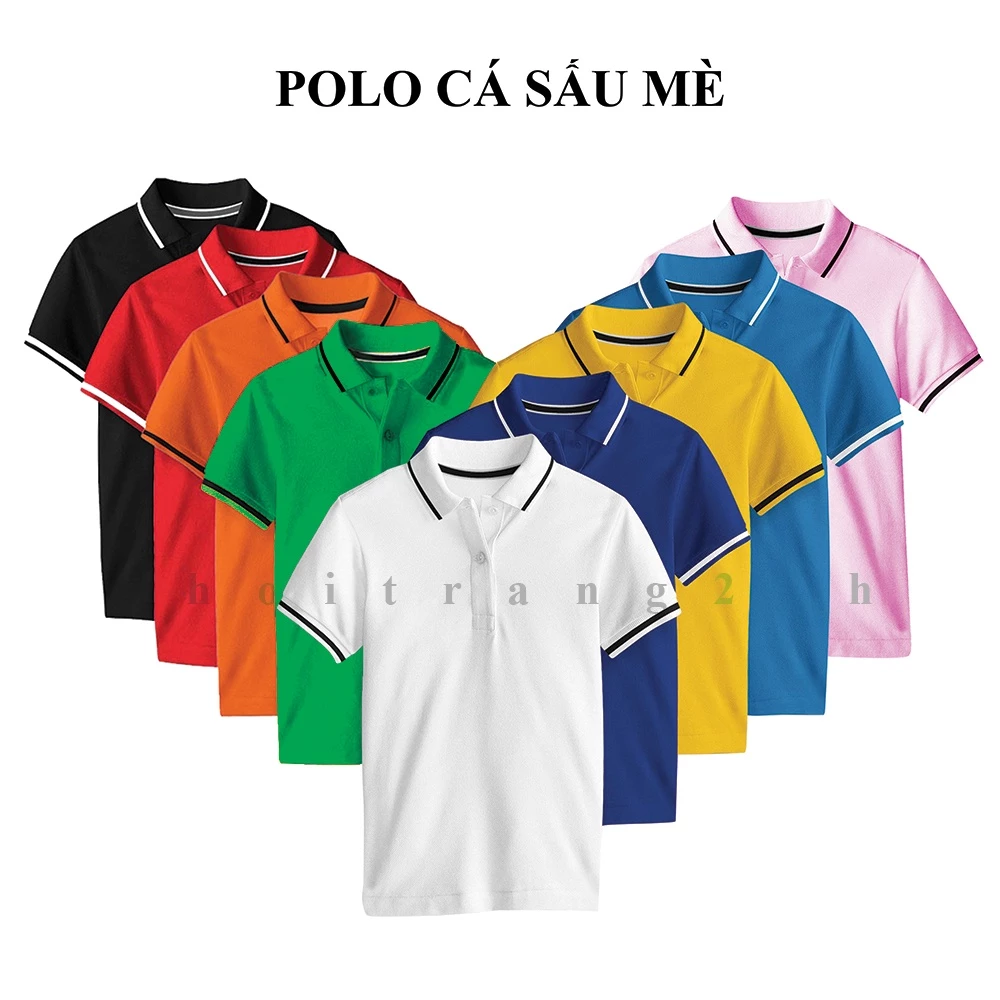 Áo Thun Có Cổ Polo Nam Và Nữ Thoitrang24h Cá Sấu Mè Vải Co Dãn Thoáng Mát Phom Xuông Nam Nữ