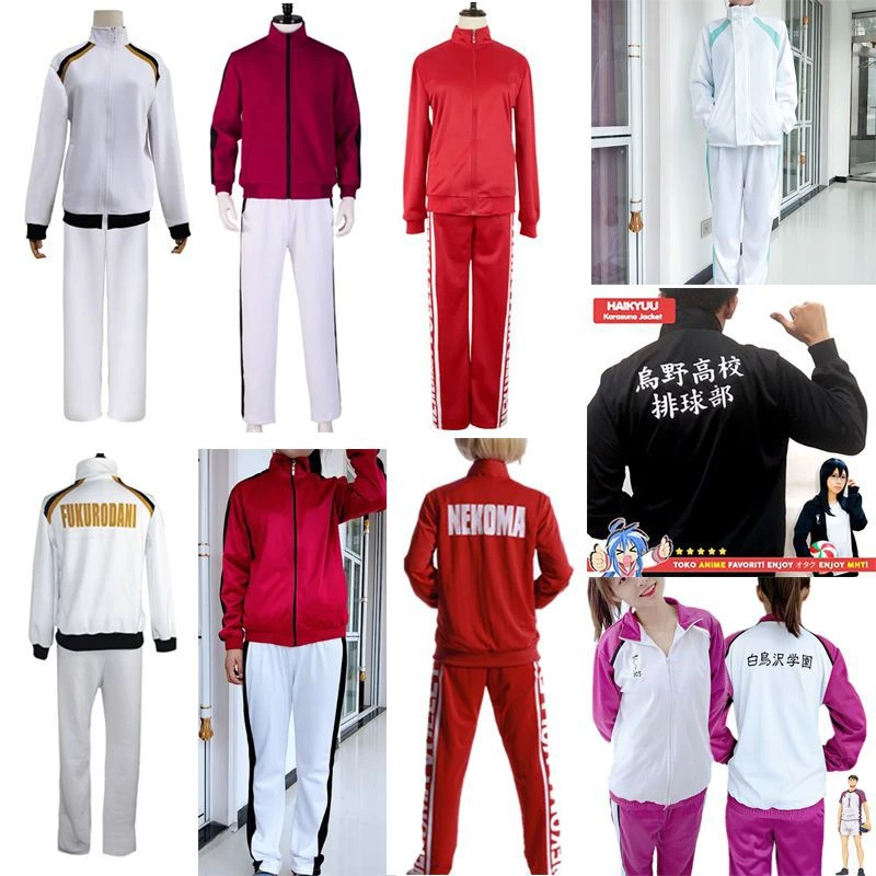 Áo Khoác Đồng Phục Cosplay Nhân Vật Anime Haikyuu Aoba Johsai Karasuno Nekoma Shiratorizawa Gakuen Koukou Miya