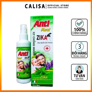 Xịt chống muỗi ANTI MOST ZIKA, xua đuổi côn trùng, tránh muỗi đốt cho bé yêu- chai 99ml [CHÍNH HÃNG] _MINH QUÂN2