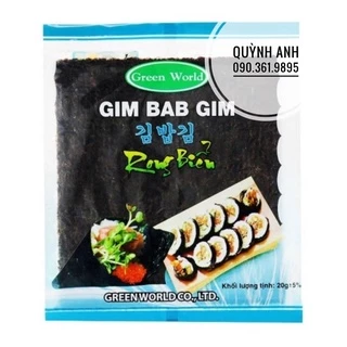 10 xấp Rong biển cuộn cơm Gim Bab Gim (xấp 10 lá)