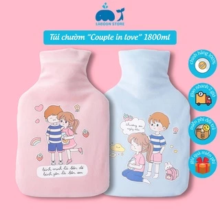 Túi chườm bụng nóng lạnh đa năng Laboon, phiên bản couple in love 1800ml