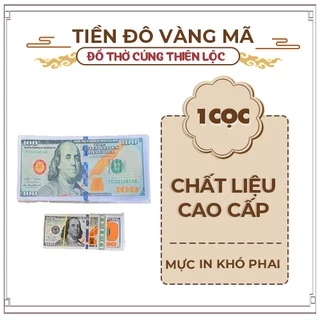 Tiền Đô Mỹ Lớn/nhỏ Vàng Mã Giấy Cao Cấp Đồ Thờ Cúng Thiên Lộc - Bó 10 Xấp