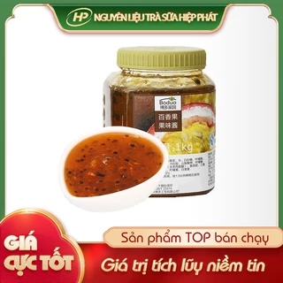 Mứt chanh dây BODUO - 1Kg [CÓ THỊT QUẢ] - SP000848 - Nguyên liệu pha chế trà sữa HIỆP PHÁT