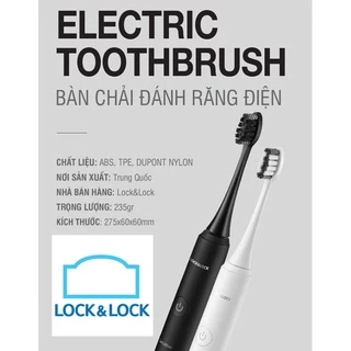 Bàn Chải Đánh Răng Điện Lock&Lock ENR346WHT/ENR346BLK  - Sạc Không Dây (Màu Trắng + Đen)