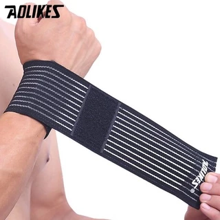 Băng quấn cổ tay tâp gym AOLIKES A-1535 co dãn thoáng khí bảo vệ khớp cổ tay sport bandage