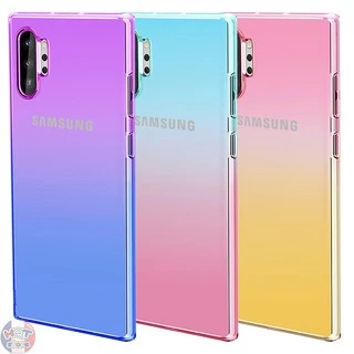 Ốp lưng dẻo trong suốt 7 màu Gradient cho Samsung Note 10 Plus / Note 10