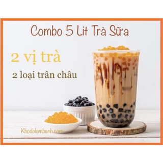 Set Trà Sữa 5 Lít siêu ngon, set trà sữa trân châu, set trà sữa trân châu đường đen