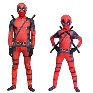 Bộ trang phục hóa trang nhân vật Deadpool dành cho người lớn/ trẻ em nhân dịp Halloween