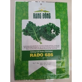 Hạt giống Cải xoăn (Cải Kale) RADO 686 Rạng Đông gói 5g
