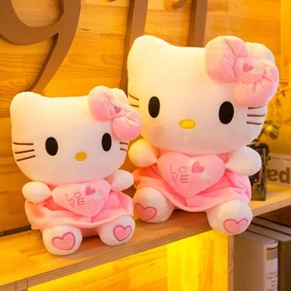 Gấu bông mèo Hello Kitty váy hồng kích thước 30-40-55cm NEOCI