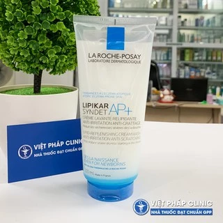 Sửa rửa mặt và tắm La Roche Posay Lipikar Syndet AP+ làm sạch da, làm dịu, cung cấp độ ẩm và bảo vệ da