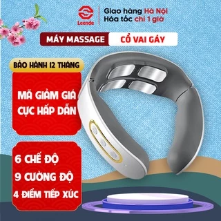 Máy massage cổ vai gáy, mát-xa 6 chế độ, 9 cường độ, 4 đầu mát-xa, bảo hành 12 tháng