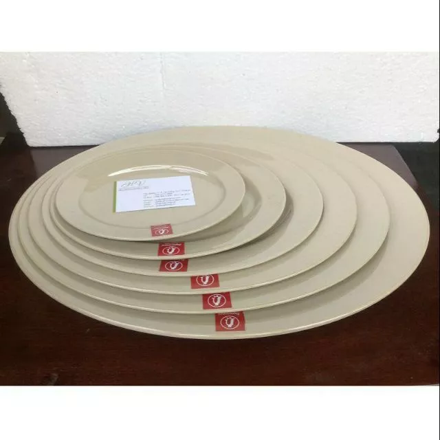 Dĩa xòe đáy cạn Melamine Superware -Thái Lan (15,5-25,5)cm