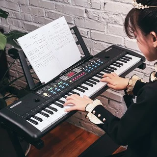 Đàn Piano Đàn Điện Tử 61 Phím Kèm mic Cho Bé Đàn Organ - Kèm video HDSD