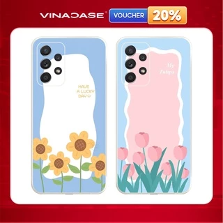 Ốp lưng Vina Case Samsung A10/A10S/A51/A32/A12/....dẻo cạnh vuông bảo vệ camera hình Hoa ánh dương