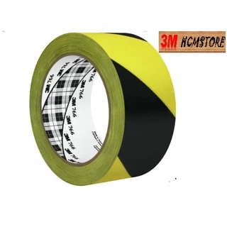 3M 766 50mm dài 33met -  BĂNG KEO DÁN NỀN SỌC VÀNG ĐEN chuyên dán nền, dán cảnh báo nguy hiểm, dán đánh dấu vị trí