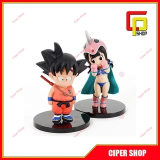 Mô hình Songoku và ChiChi Kid - Mô hình Dragon Ball - Không hộp