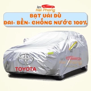 Bạt Phủ Ô Tô Vải Dù Toyota Vios, Altis, Camry, Fortuner, Innova, Yaris, Rush, Hilux, Wigo, Land Cruiser, Cross