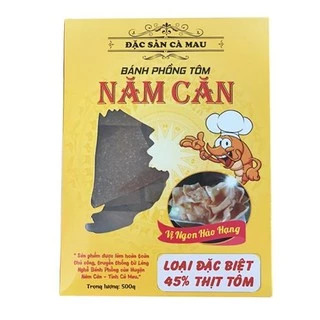 (Sỉ từ 5 hộp với giá 89K ) BÁNH PHỒNG TÔM NĂM CĂN hộp 500g (ĐẶC SẢN CÀ MAU, loại Đặc Biệt)