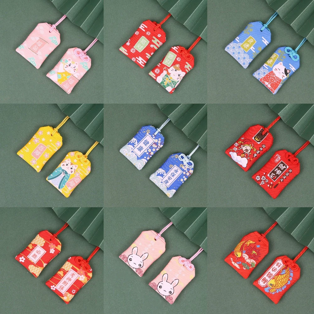 ( nhiều mẫu ) Túi Phước May Mắn Omamori Bọc Vỏ Silicon treo trang trí tình duyên tài lộc học tập bình an