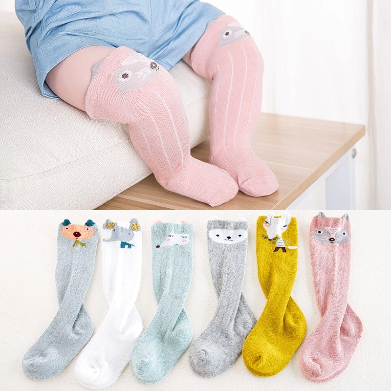 Tất cao cổ cho bé 100% Cotton Chống Trơn Trượt Hàng Xuất Nhật Tất Cho Bé Trai Bé Gái Từ Sơ Sinh Đến 3 Tuổi PK34_TAT