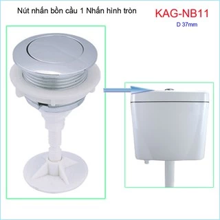 Nút nhấn xả bồn cầu KAG-NB11, nút nhấn cầu xả 1 nhấn tròn Kace D3.7-4cm