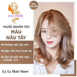 Thuốc nhuộm tóc màu nâu tây.