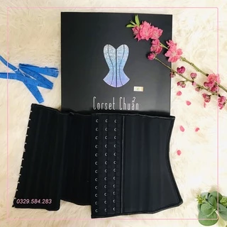 Đai Nịt Bụng corset latex giảm mỡ bụng siết eo 25 xương, Gen nịt bụng latex định hình sau sinh