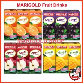 Combo 6 Hộp Nước Ép Trái Cây Marigold hộp 250ml ít đường - Marigold shop