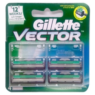 Lưỡi dao cạo râu Gillette Vector kép (4 cái)