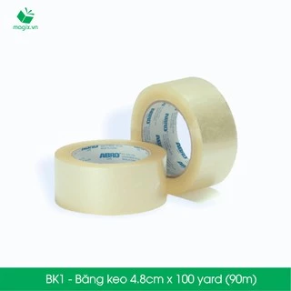 BK1 - 4.8cm loại 6 cuộn/kg - Bộ 12 cuộn băng keo đóng thùng hộp carton