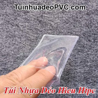 Combo 12 túi nhựa dẻo bảo vệ bằng lái xe pet/căn cước công dân tặng 1 sổ hộ khẩu