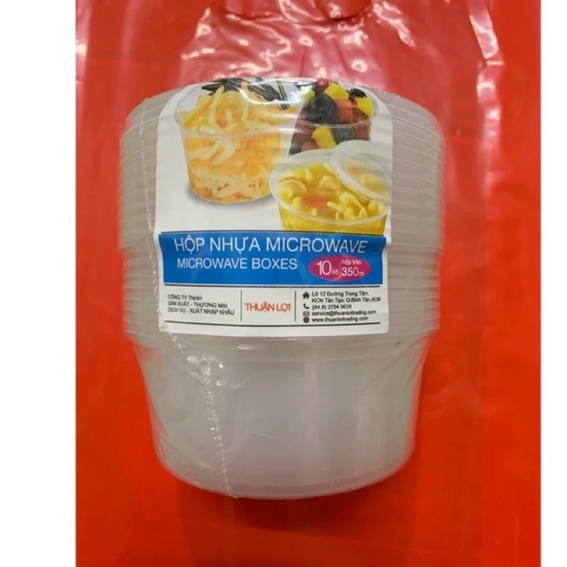 hộp canh tròn microware 350ml Thuận lợi