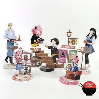 Mô hình SPY X FAMILY standee Gia Đình Điệp Viên 5 mẫu tượng acrylic anime mica chibi trang trí trưng bày