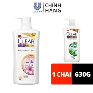 Dầu gội đầu Clear Cho Tóc Sạch Gàu Và Thơm mát suốt 24 Giờ 630g.