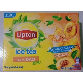 Trà Lipton vị đào/xoài 224g (16 gói x14g)