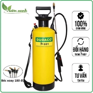 Bình tưới cây DUDACO 8 lít béc xoay 180 độ tiện dụng khi làm vườn, phun khử trùng....