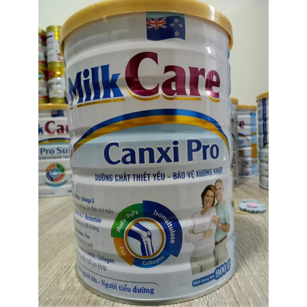 SỮA CANXI PRO MILKCARE CHẮC XƯƠNG KHỚP CHO NGƯỜI LỚN LON 900G - DATE MỚI