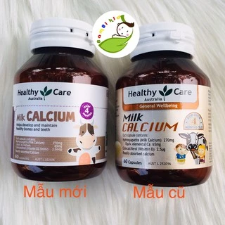 [Canxi sữa] Milk Calcium Healthy Care 60 viên Úc