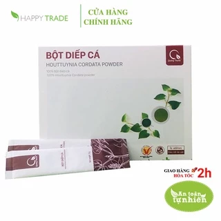 Bột diếp cá nguyên chất sấy lạnh thanh nhiệt Quảng Thanh hộp 15 gói