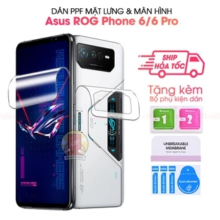 Dán PPF cường lực dẻo Asus ROG Phone 6 6 Pro bảo vệ màn hình skin mặt lưng chống vân