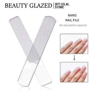 Cây dũa móng tay BEAUTY GLAZED bằng thủy tinh nano trong suốt cao cấp