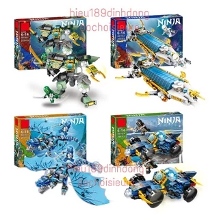 Lắp ráp xếp hình Ninjago rồng tàu robot chiến đầu của các ninja 8116