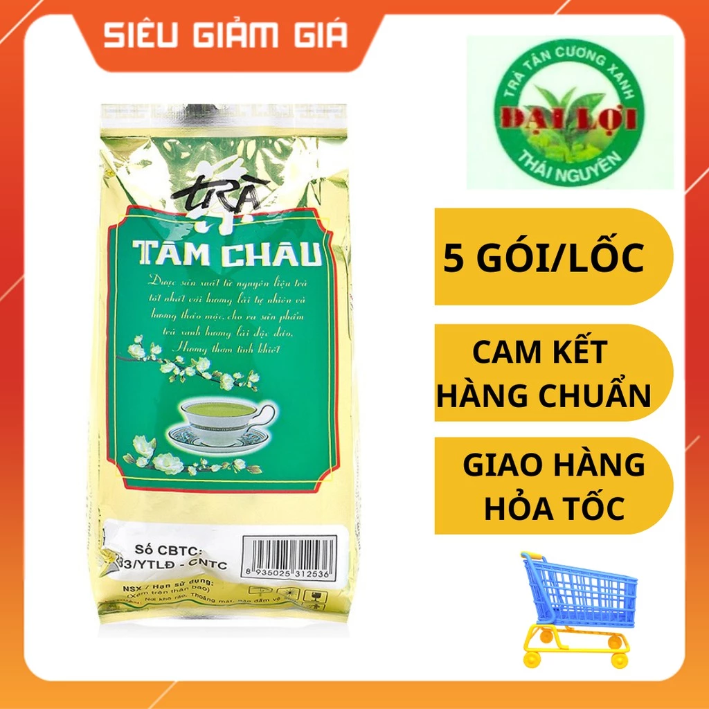  1 LỐC TRÀ LÀI CẤP TRUNG TÂM CHÂU (100G x5 gói)