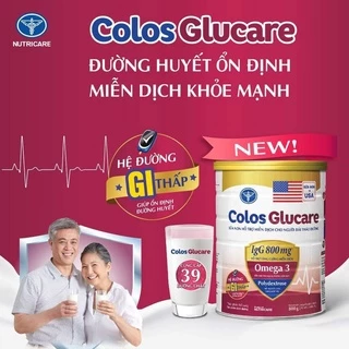 Sữa bột COLOSCARE GLUCARE 800gr Hỗ trợ người đái tháo đường