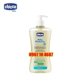 Sữa tắm gội chiết xuất Yến mạch 0M+ Chicco 200ml / 500ml MẪU MỚI